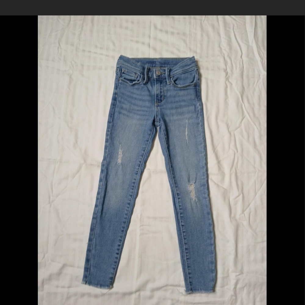 Kid Girls Old Navy Light Blue Skinny Jeans